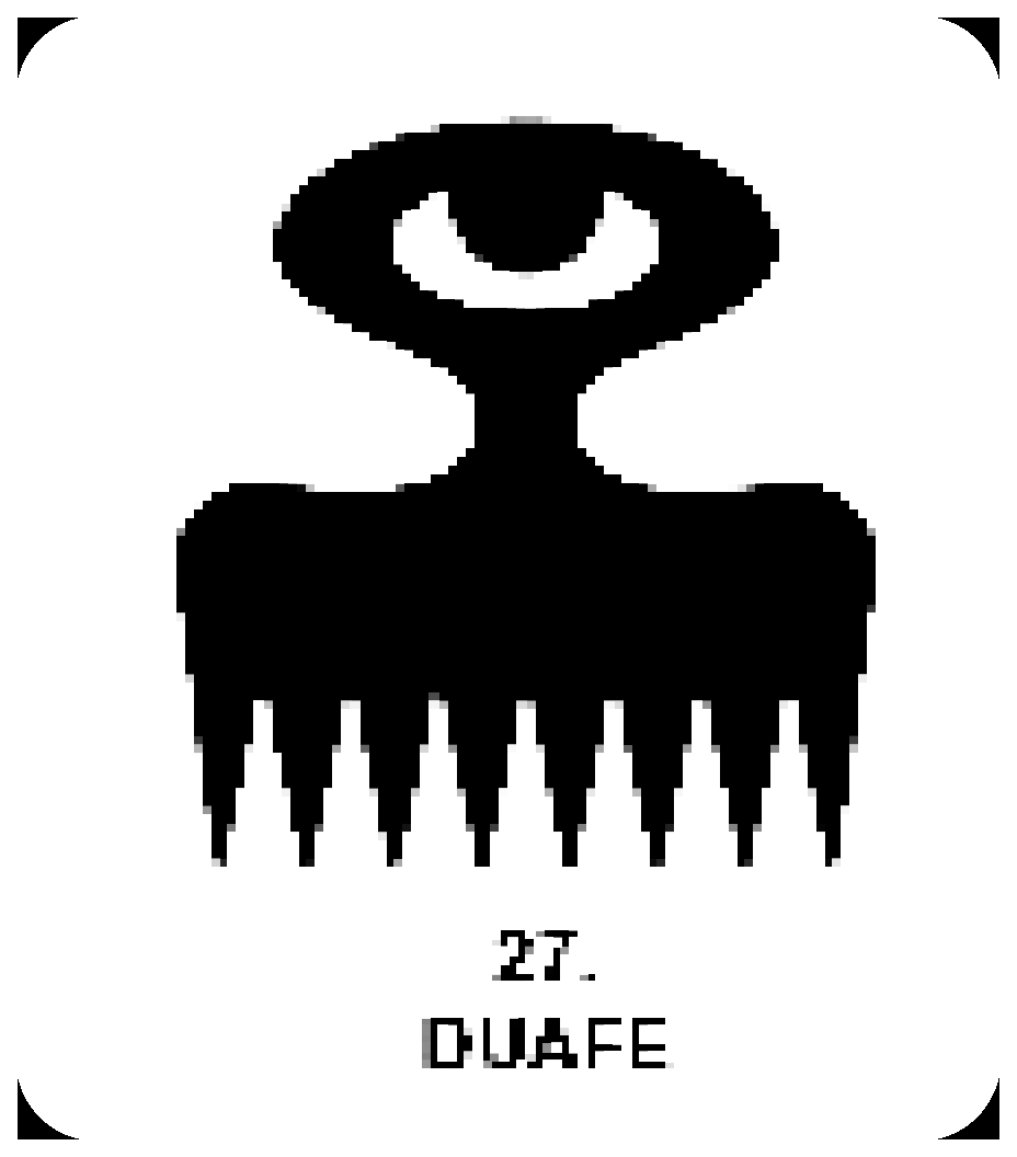 Duafe Adinkra symbol for Tops